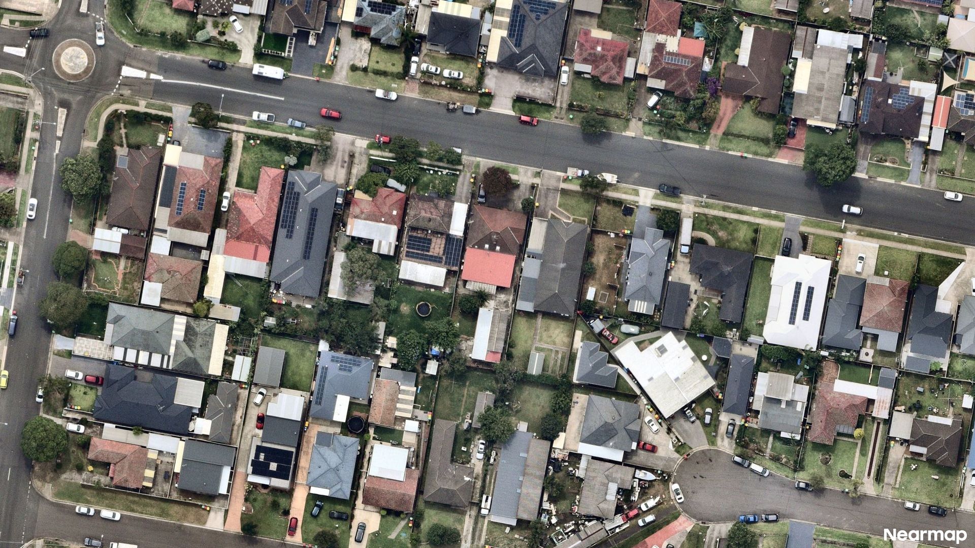 Vertical aerial view