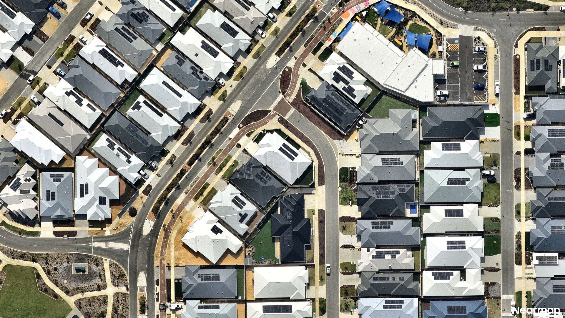 Vertical aerial view