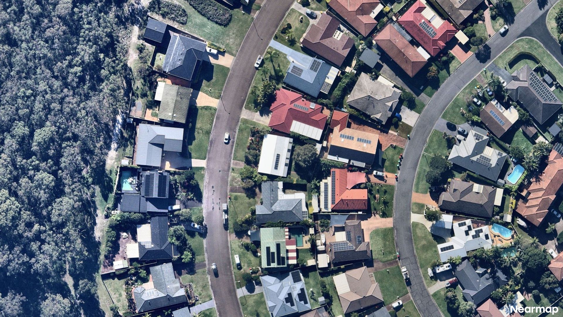 Vertical aerial view