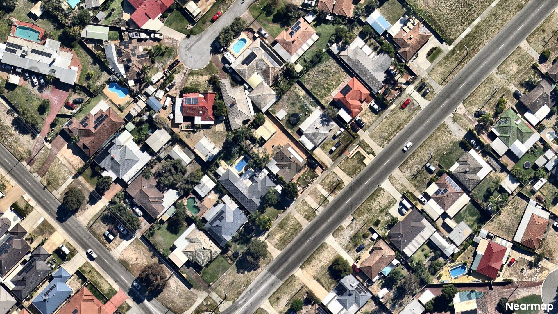 Vertical aerial view
