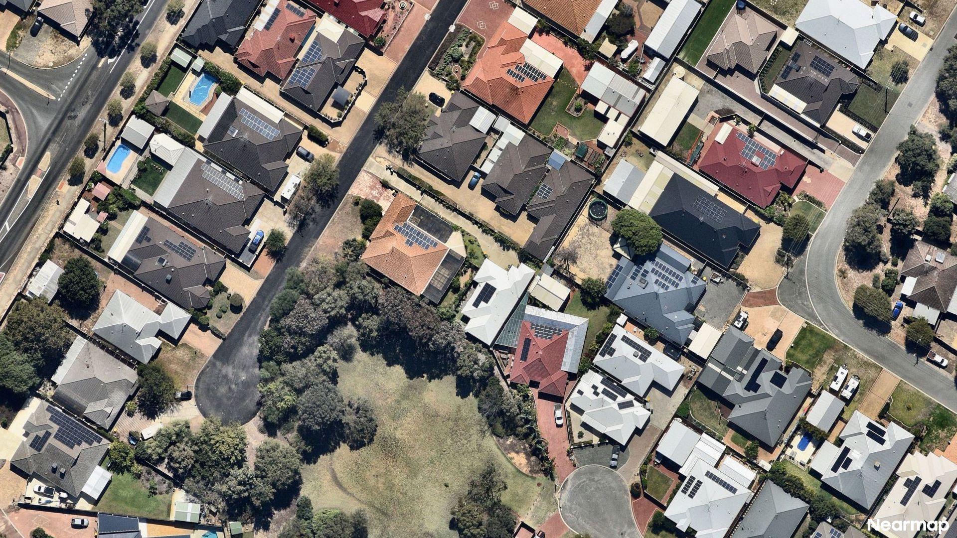 Vertical aerial view