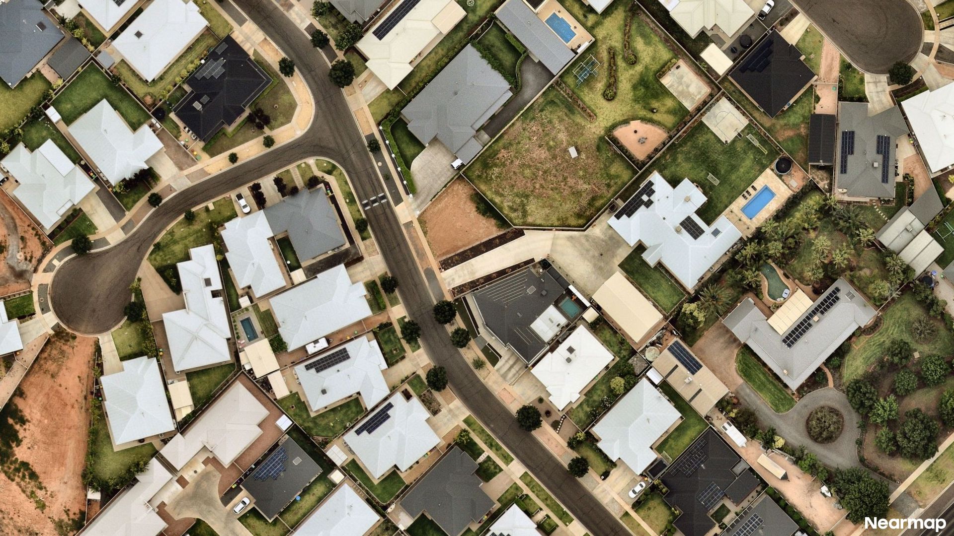 Vertical aerial view