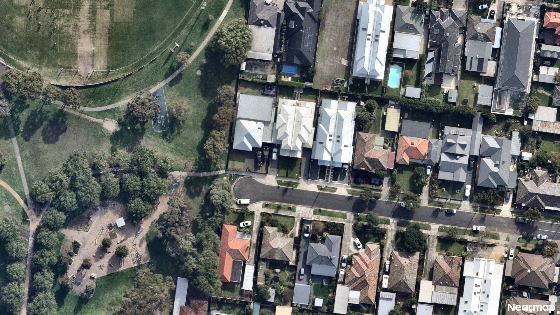 Vertical aerial view