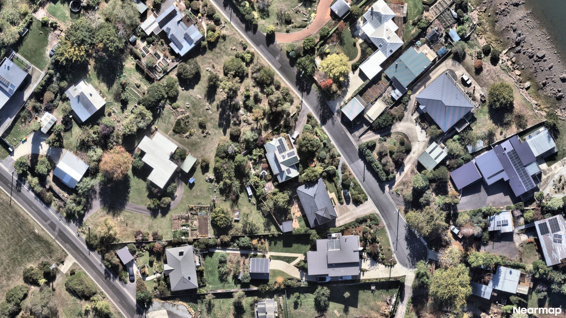 Vertical aerial view