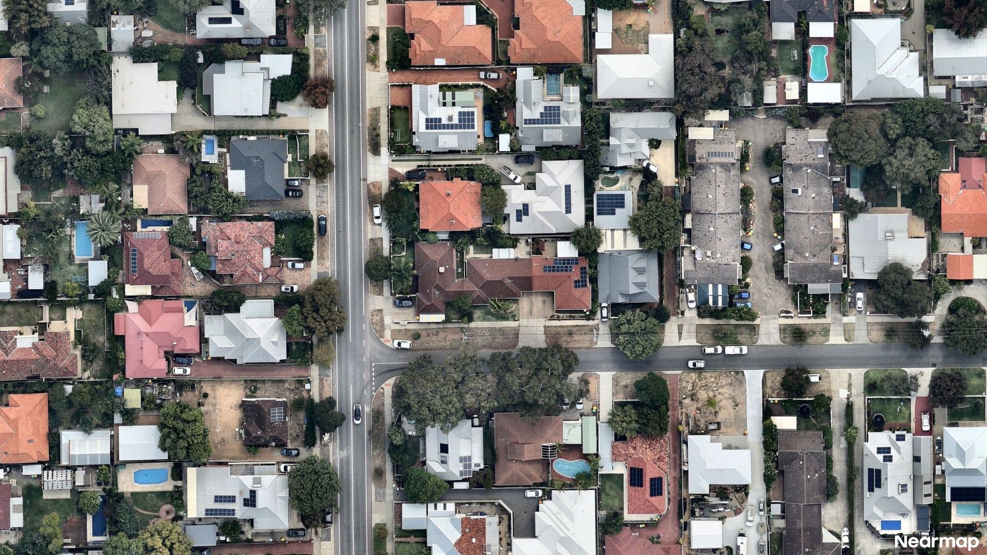 Vertical aerial view