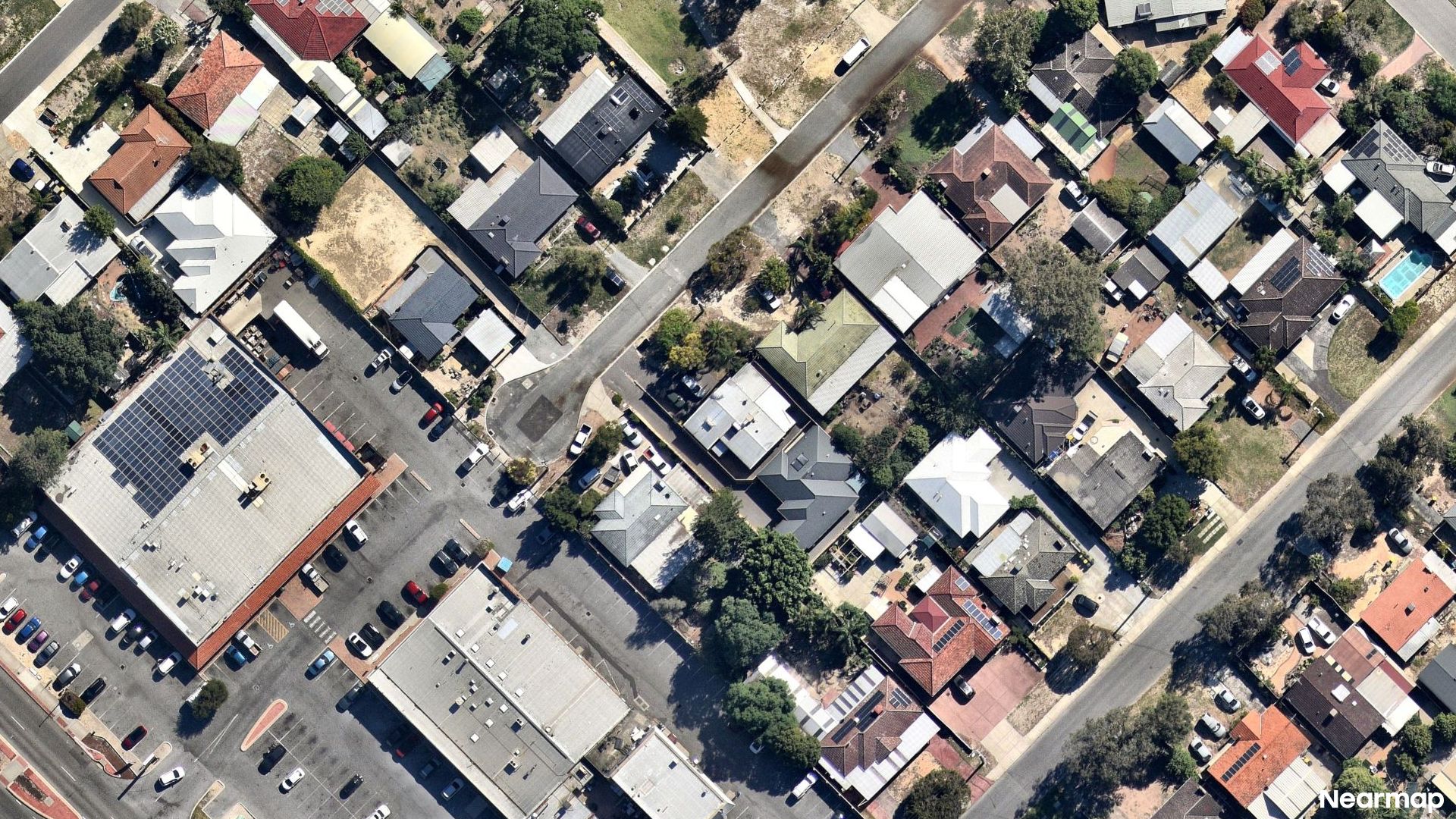 Vertical aerial view