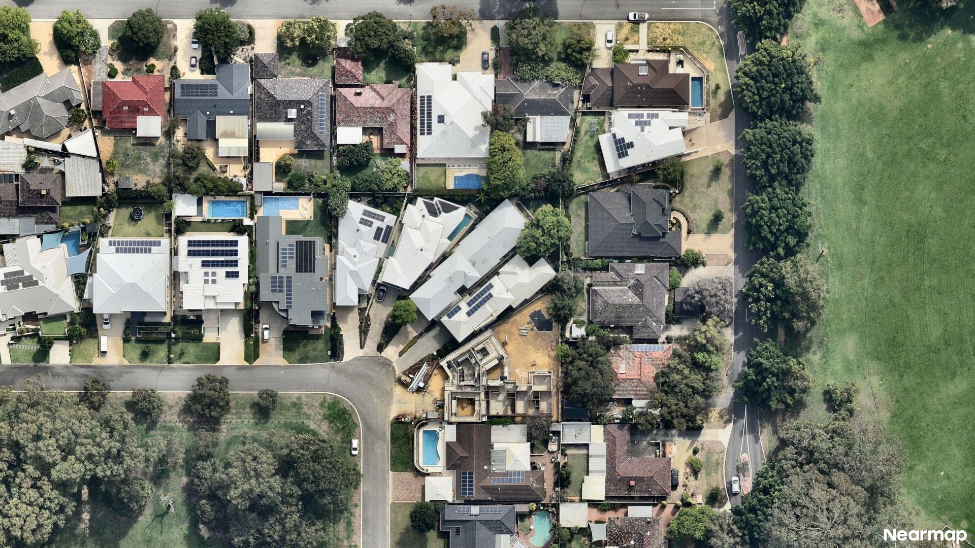 Vertical aerial view