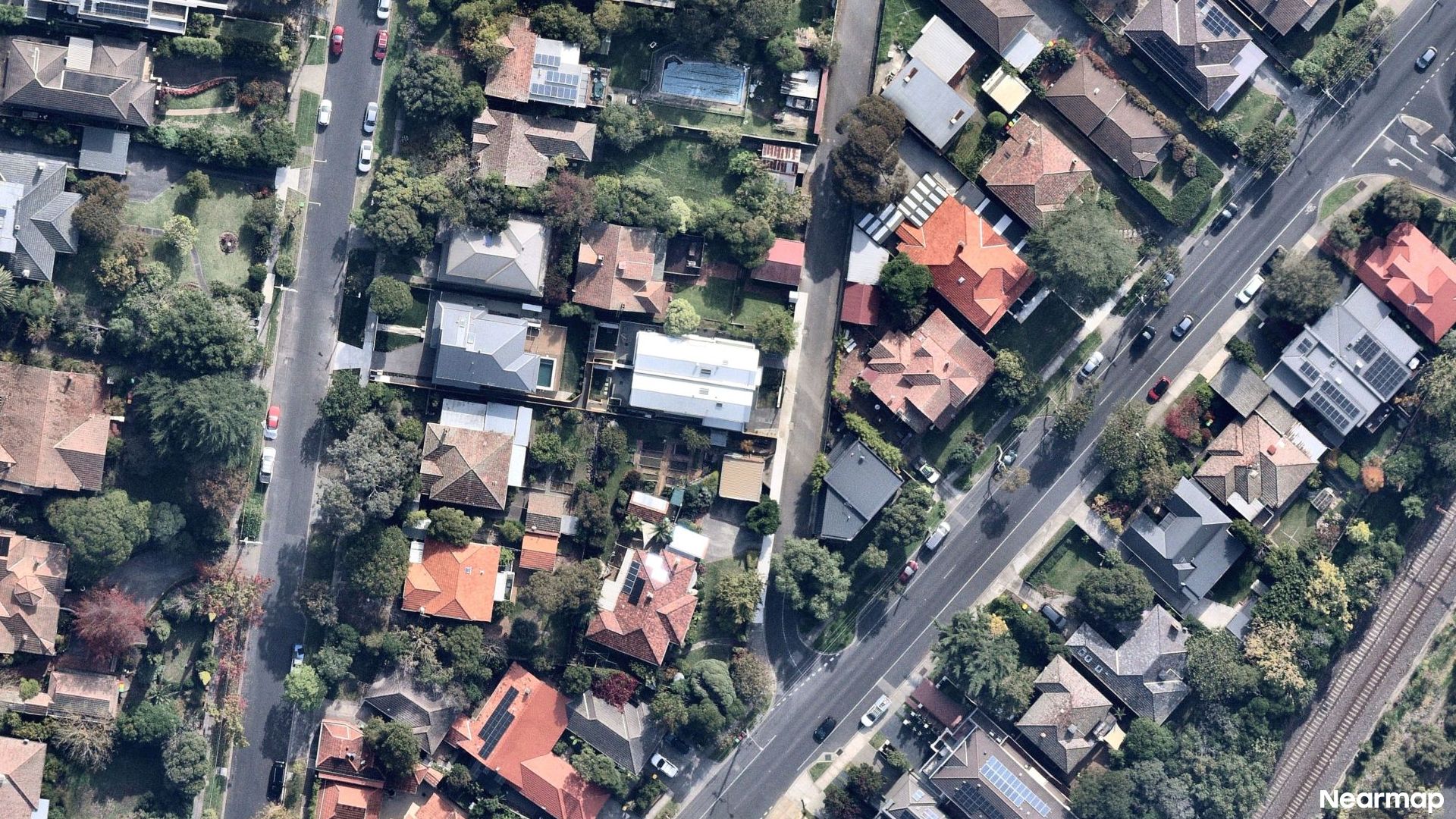 Vertical aerial view