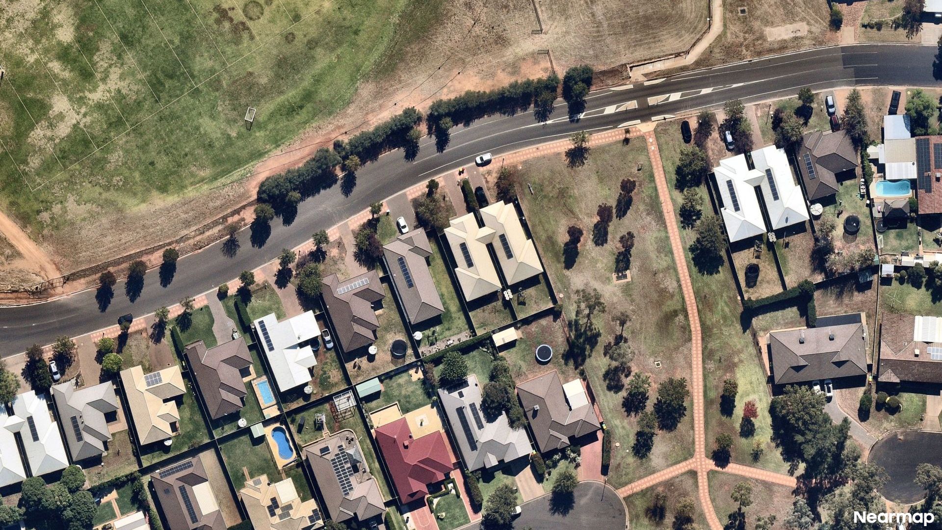 Vertical aerial view