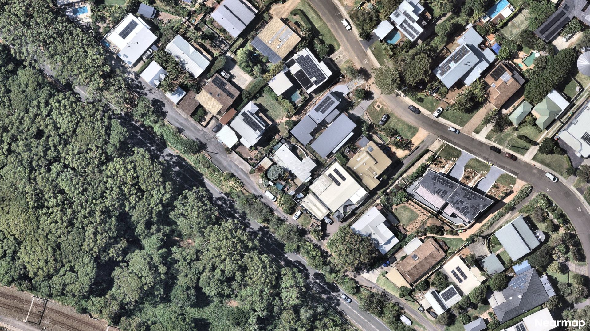 Vertical aerial view