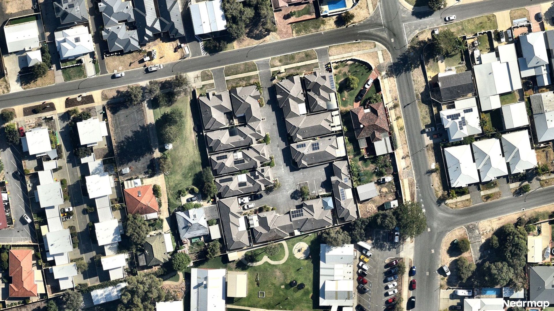 Vertical aerial view
