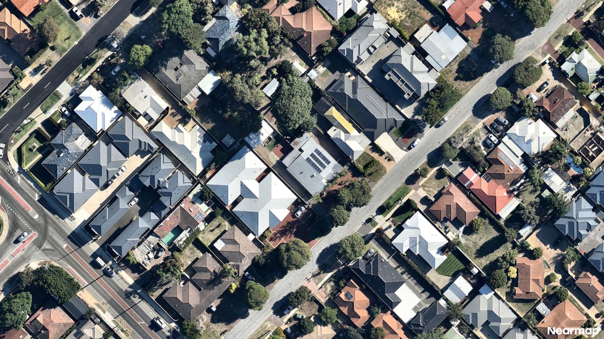 Vertical aerial view