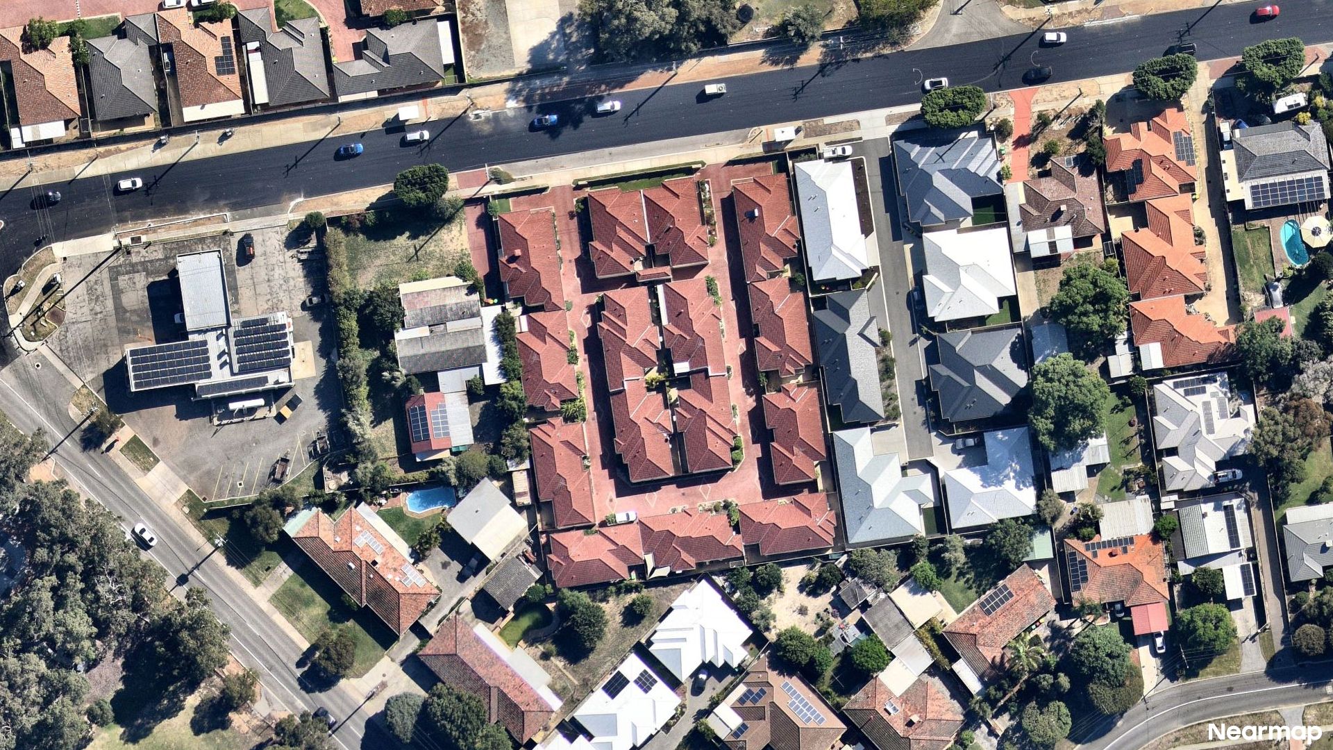 Vertical aerial view