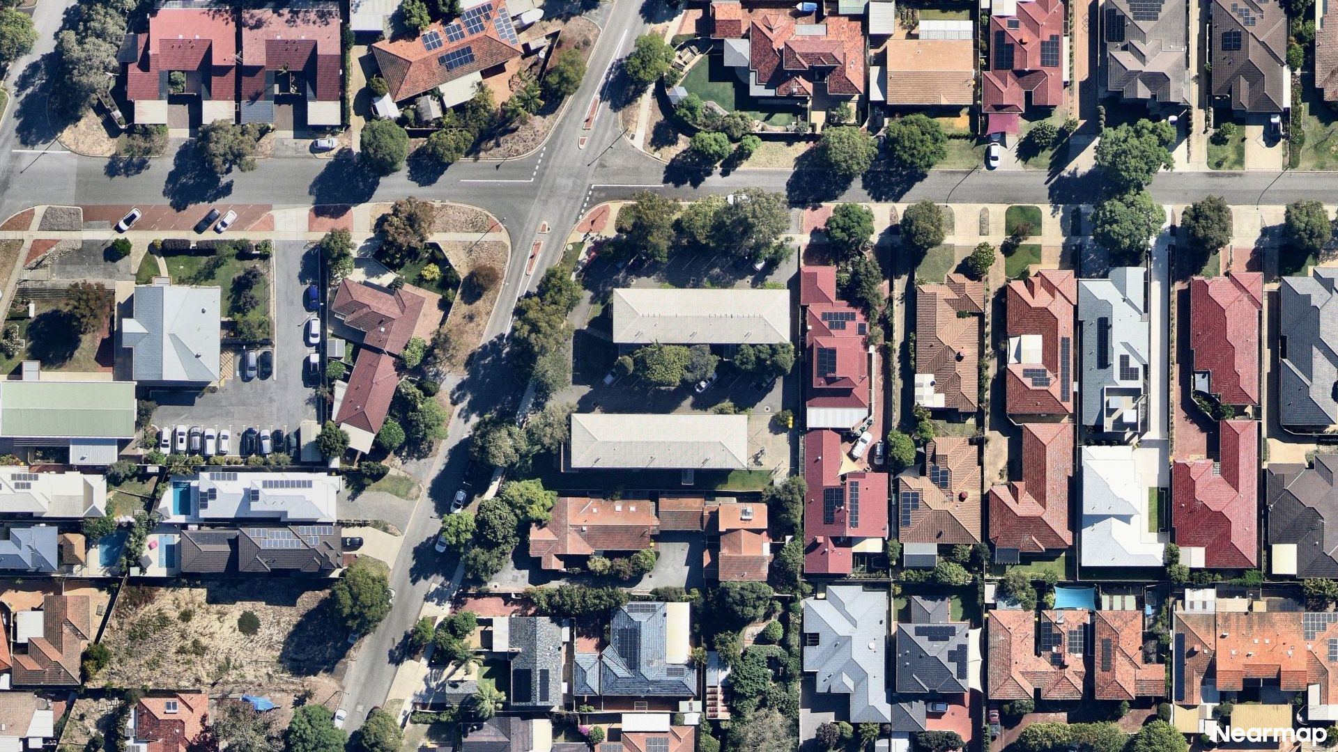 Vertical aerial view