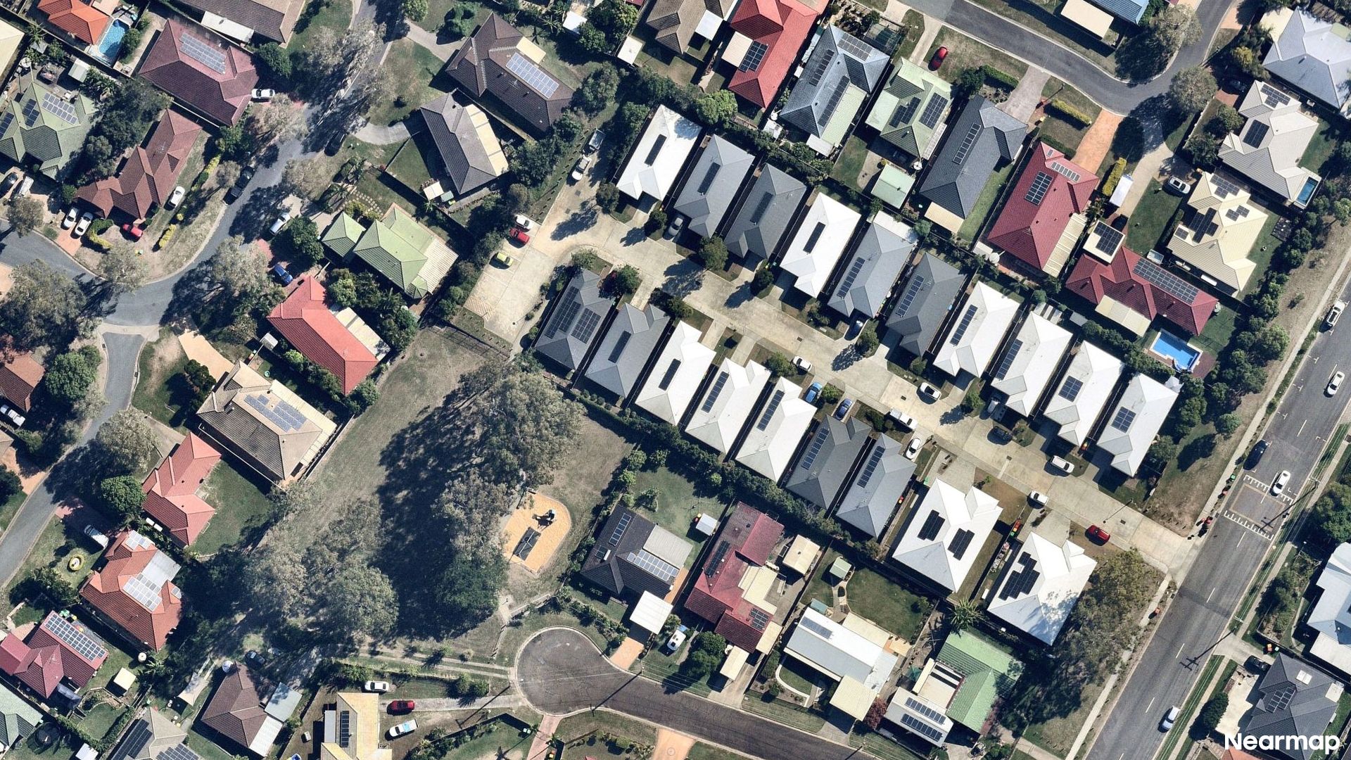 Vertical aerial view