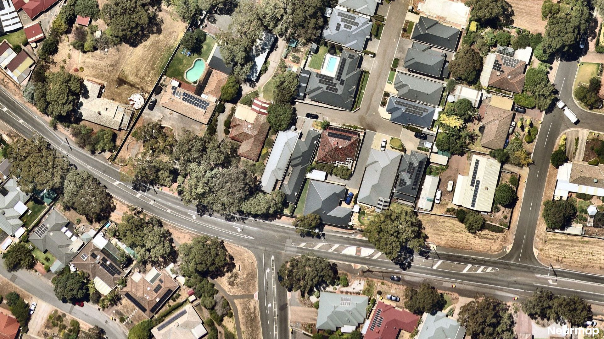 Vertical aerial view