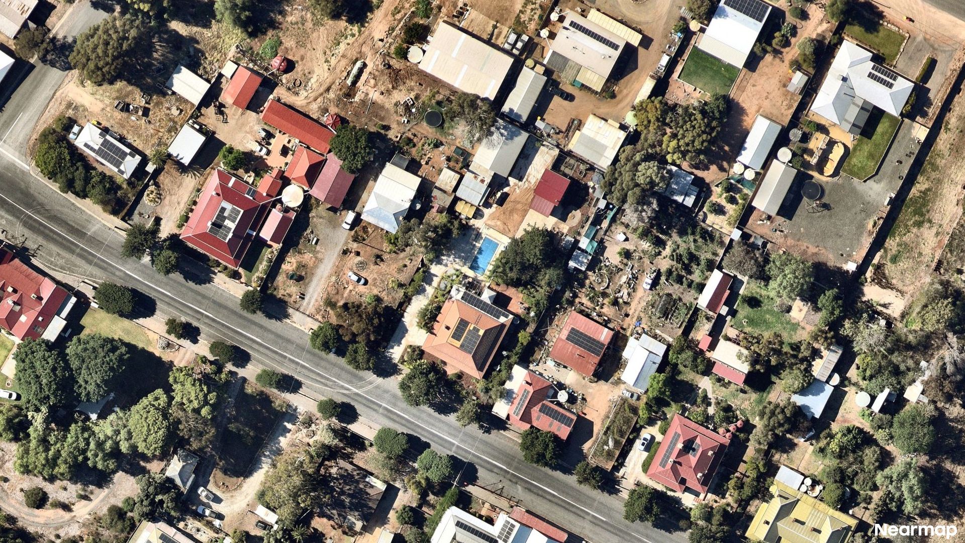 Vertical aerial view