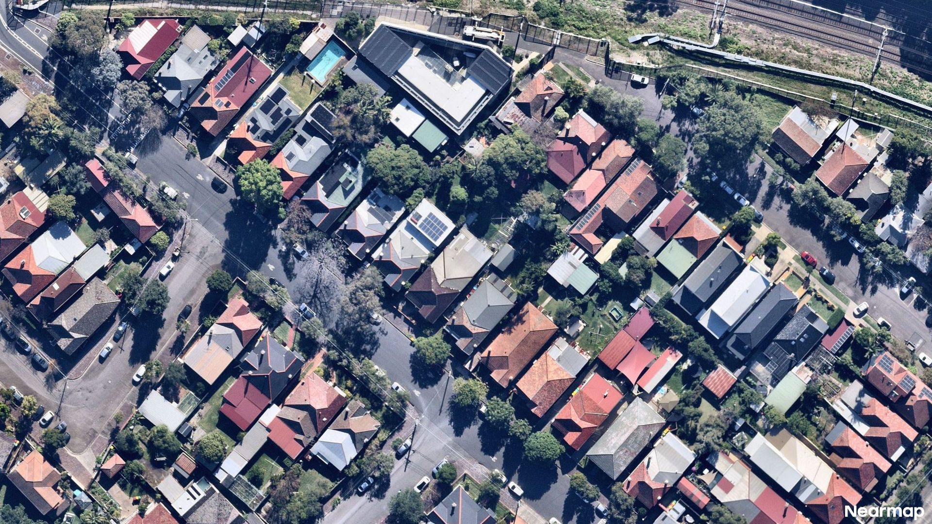 Vertical aerial view