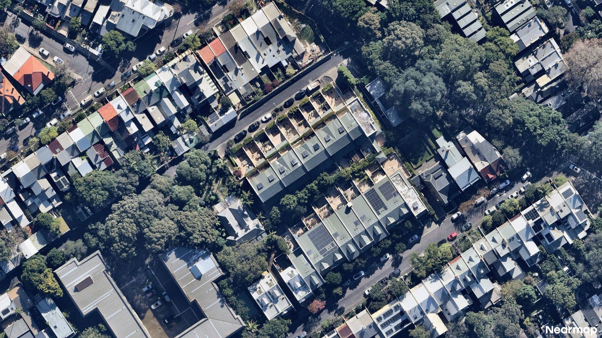 Vertical aerial view