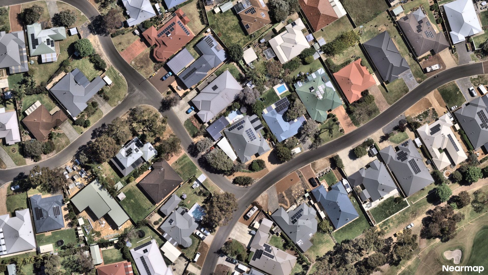 Vertical aerial view
