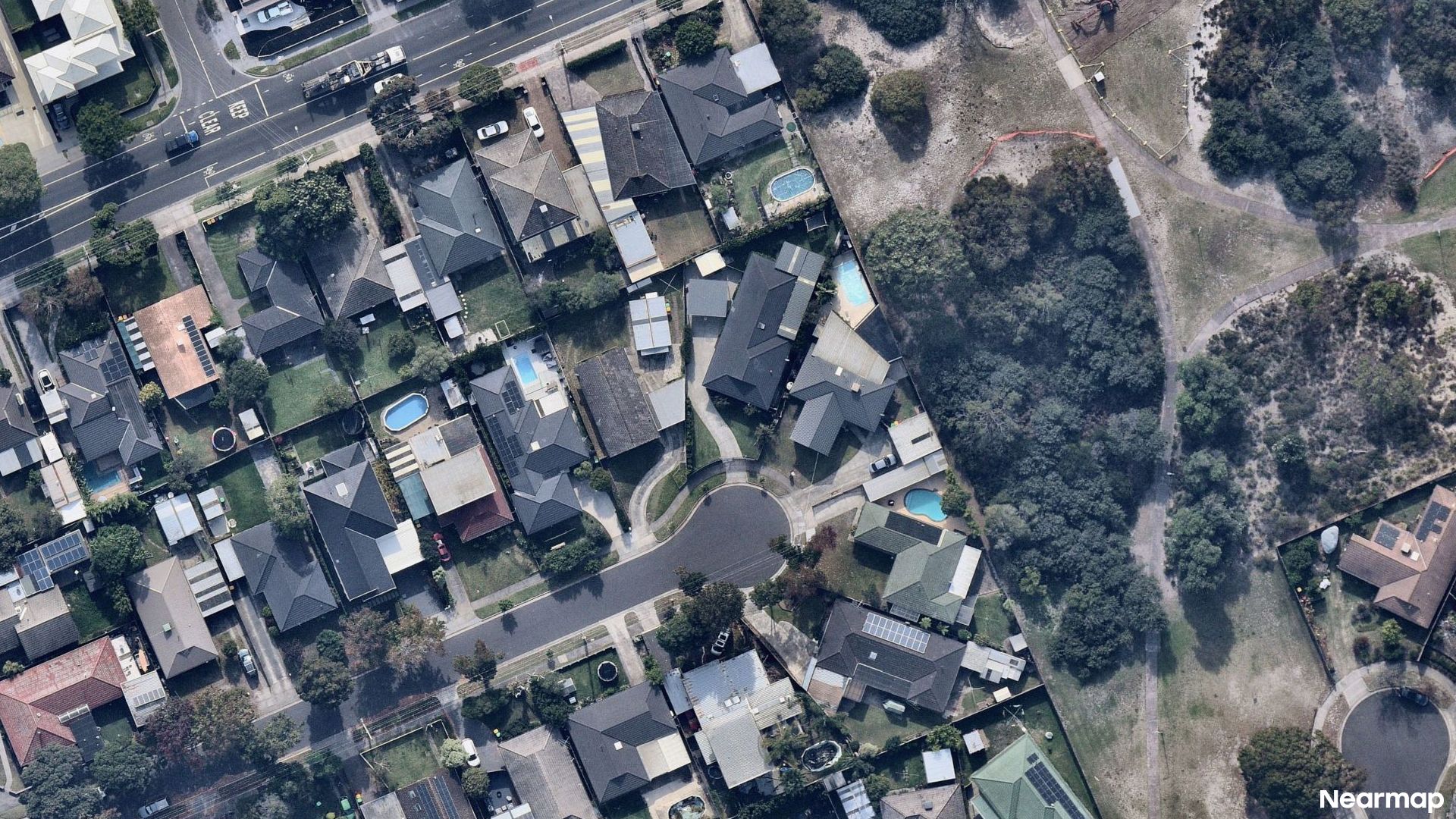 Vertical aerial view