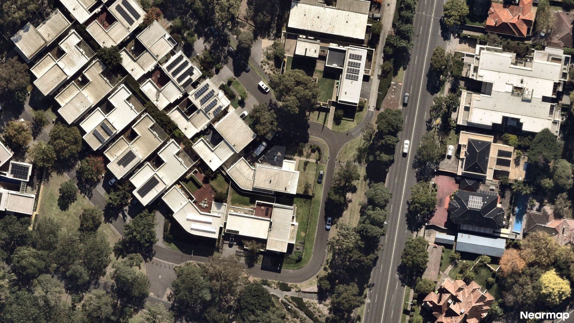 Vertical aerial view