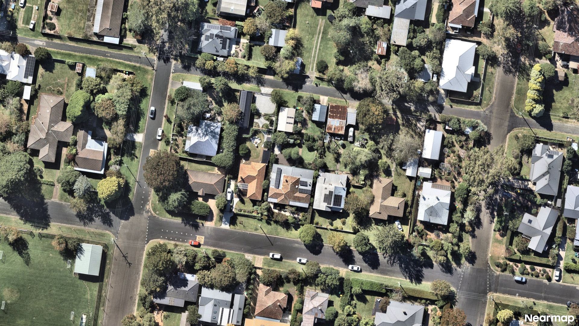 Vertical aerial view