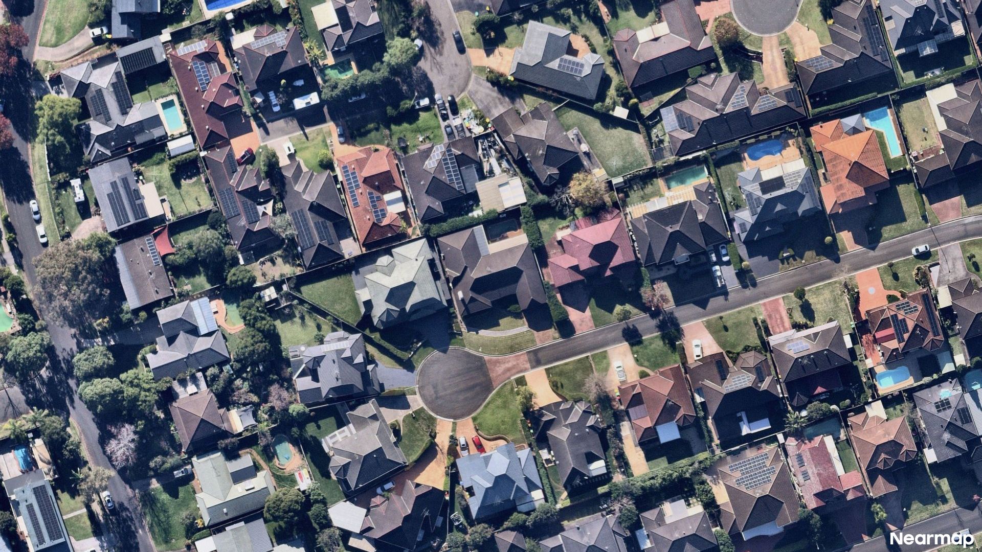 Vertical aerial view
