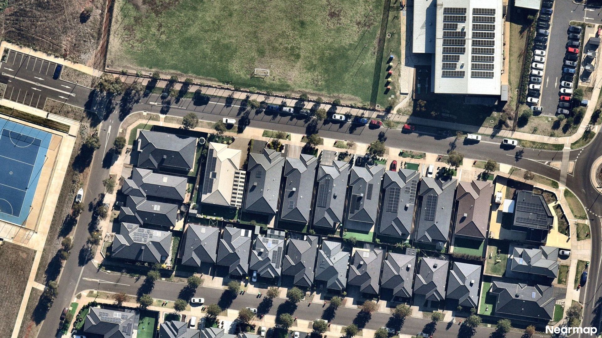 Vertical aerial view