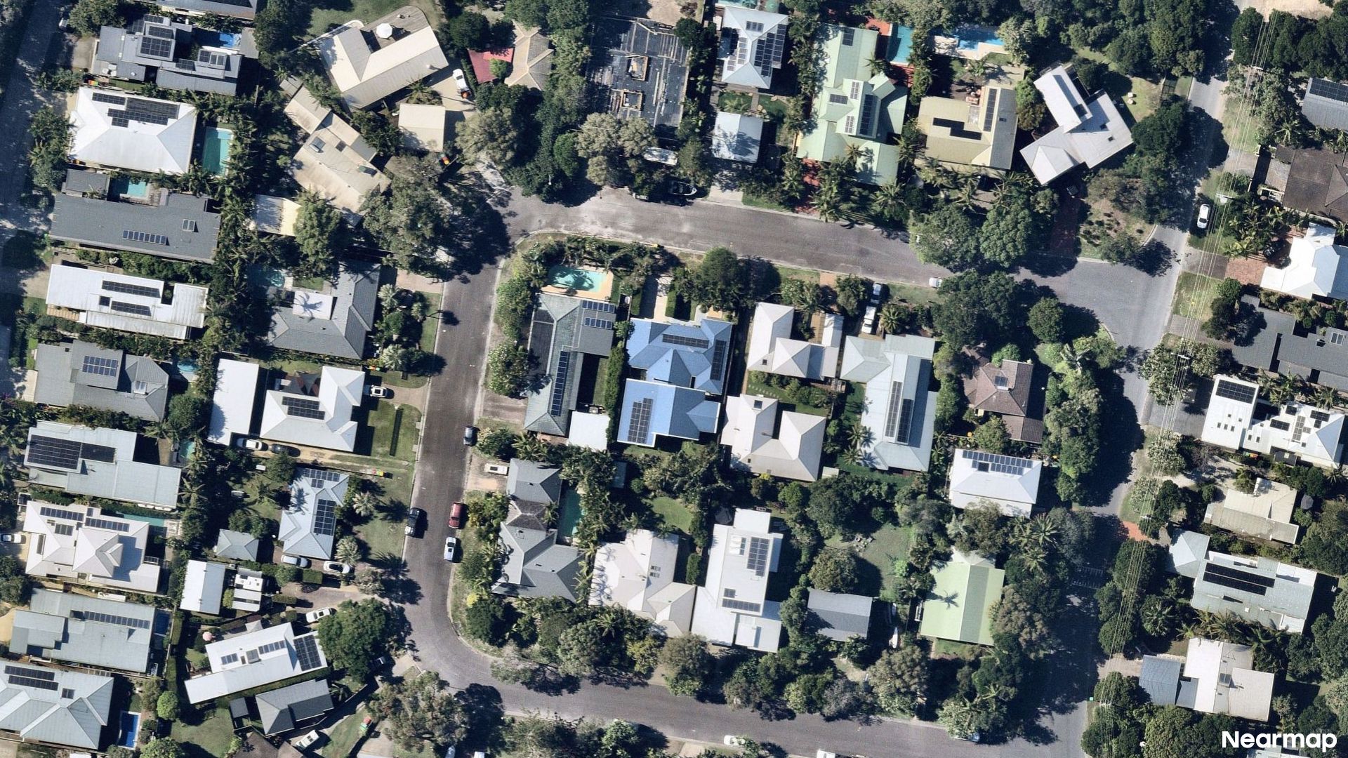 Vertical aerial view