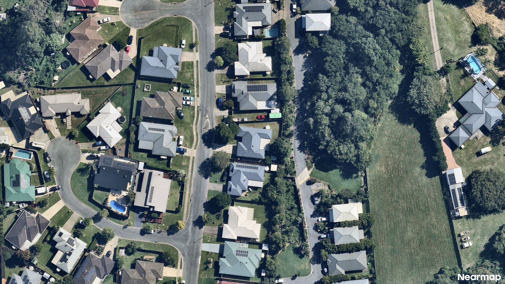 Vertical aerial view