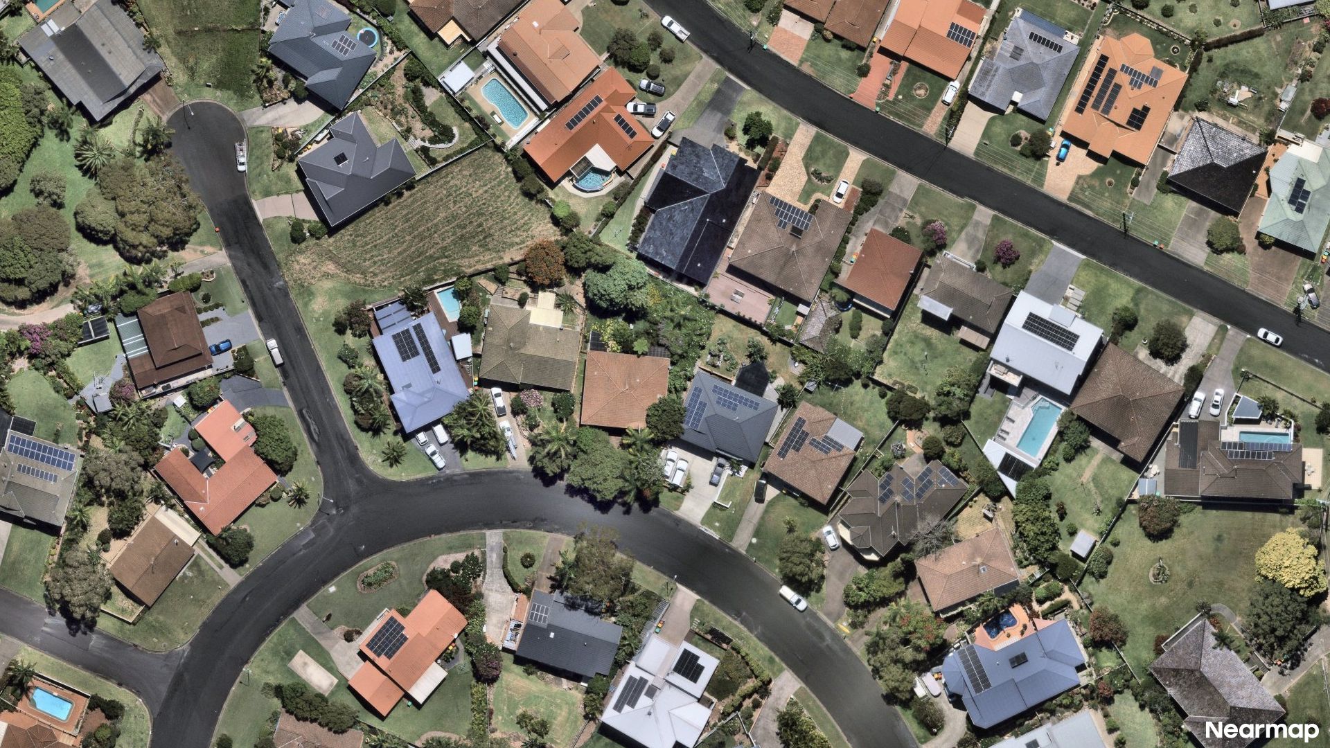 Vertical aerial view