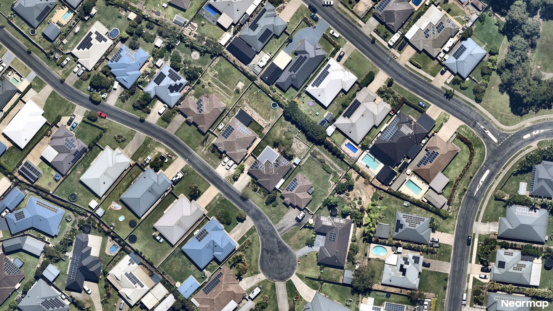 Vertical aerial view