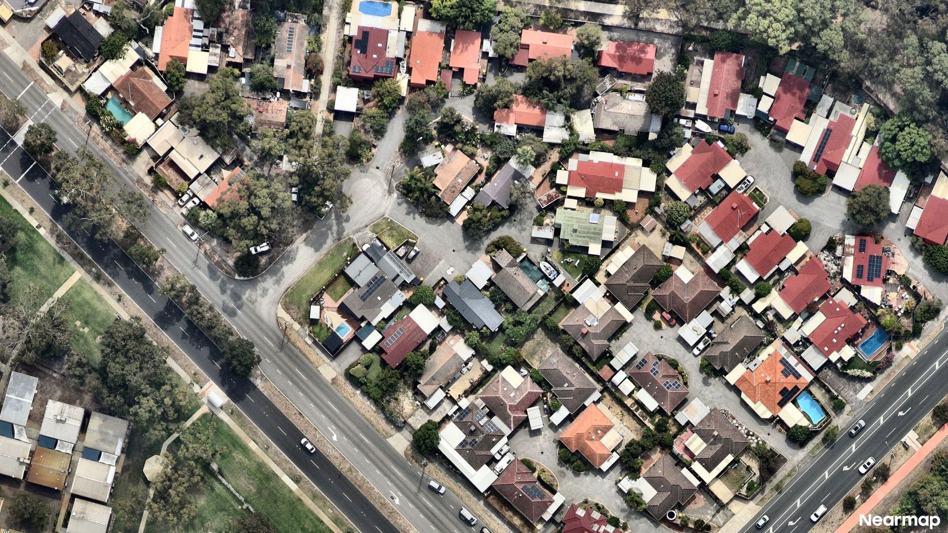 Vertical aerial view
