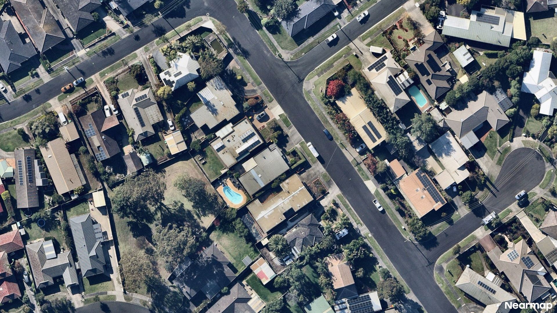 Vertical aerial view