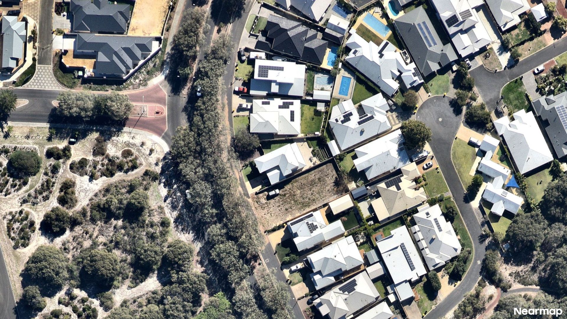 Vertical aerial view