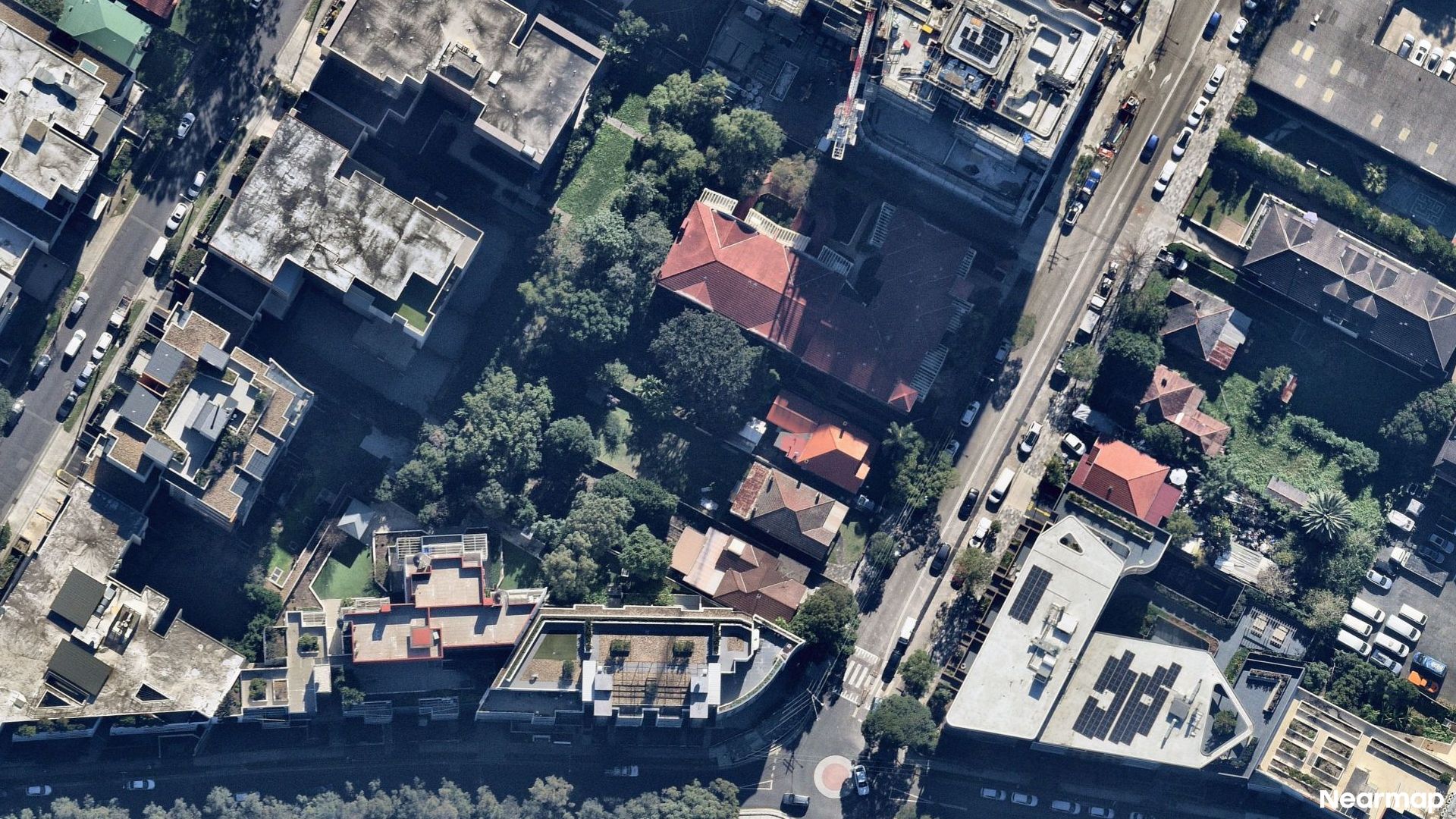 Vertical aerial view