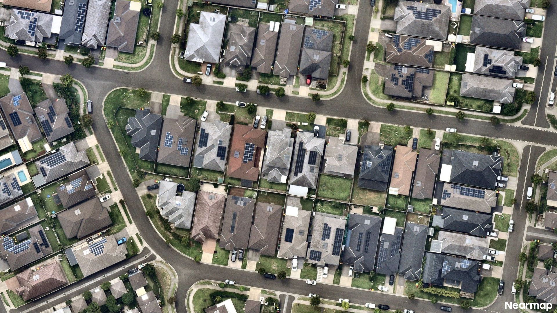 Vertical aerial view