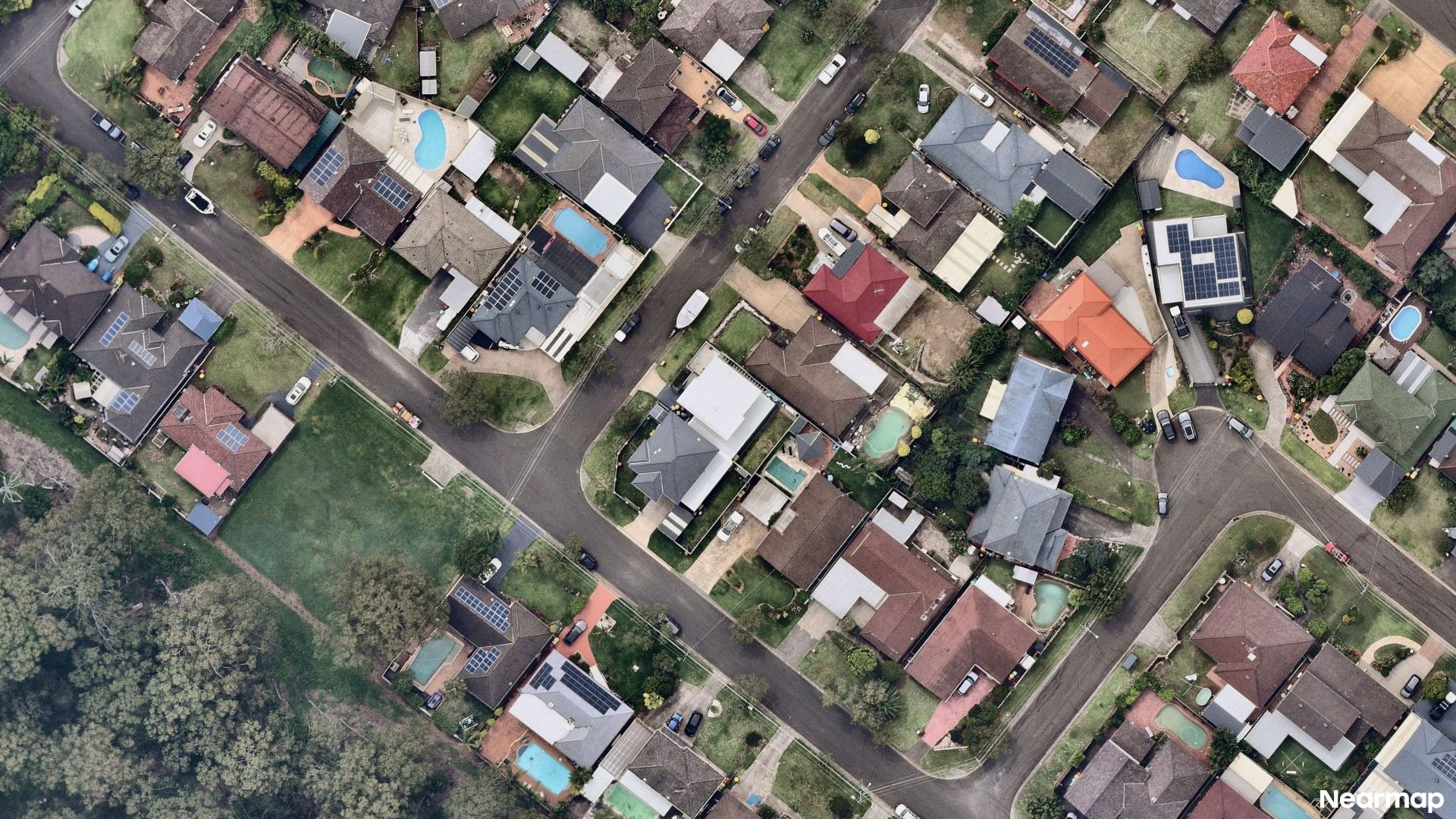 Vertical aerial view