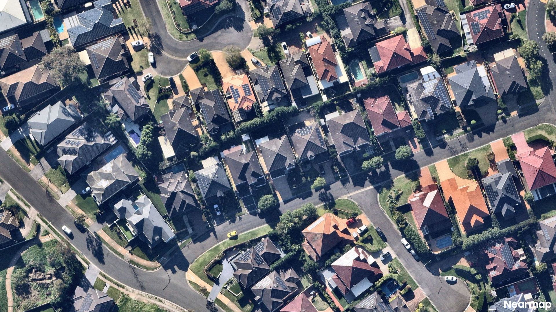 Vertical aerial view
