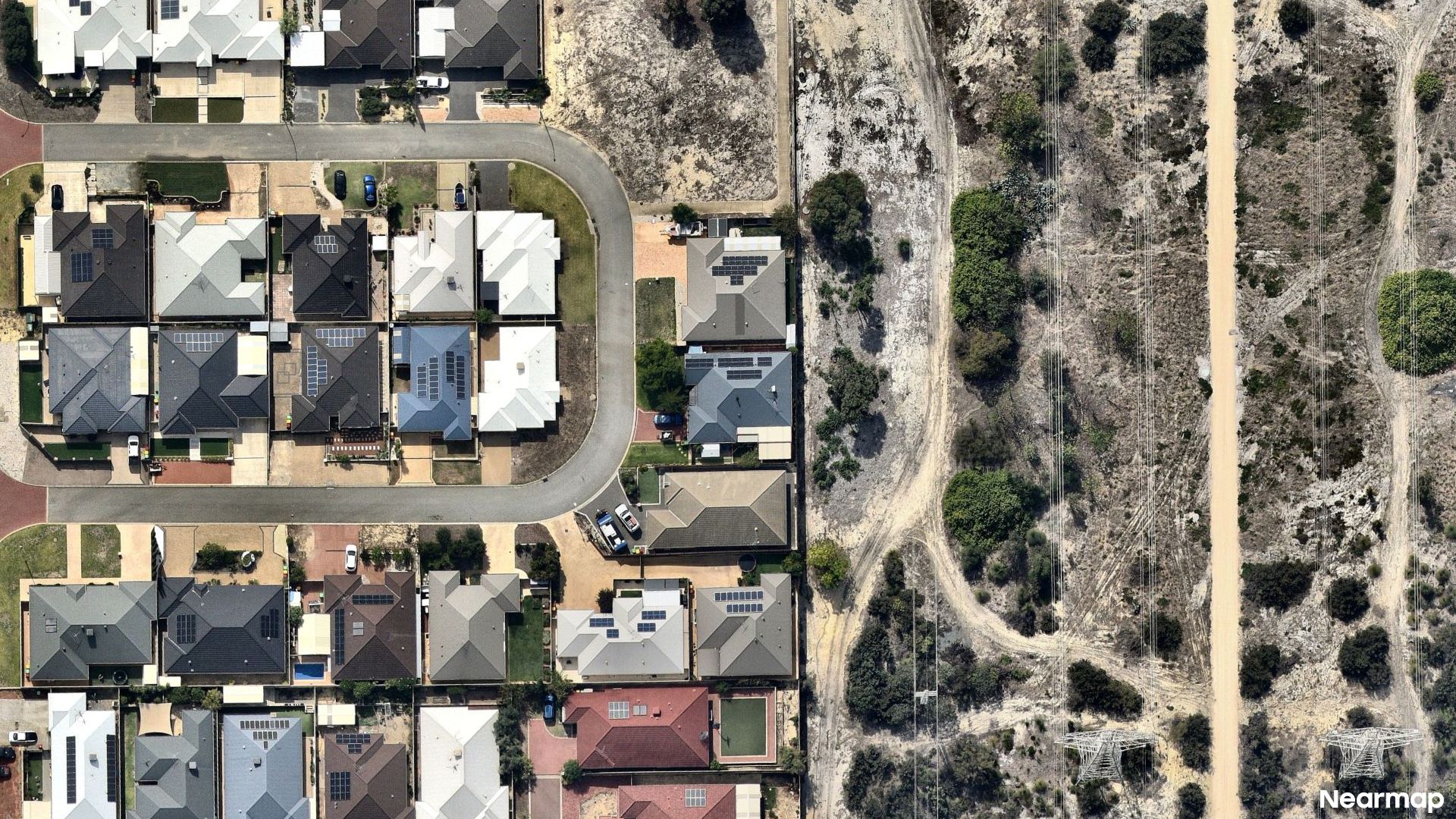 Vertical aerial view