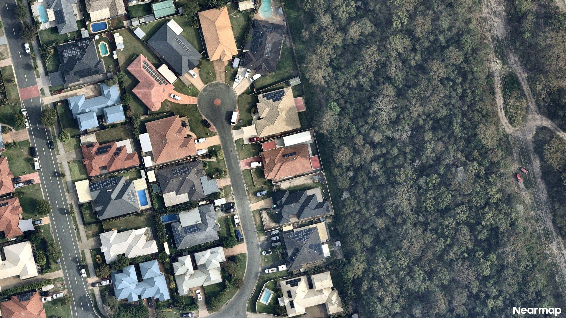 Vertical aerial view