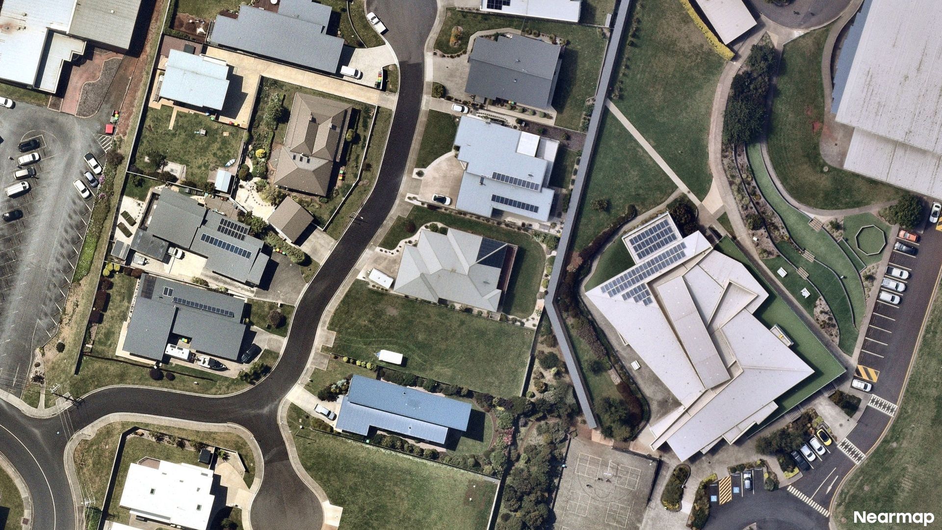 Vertical aerial view