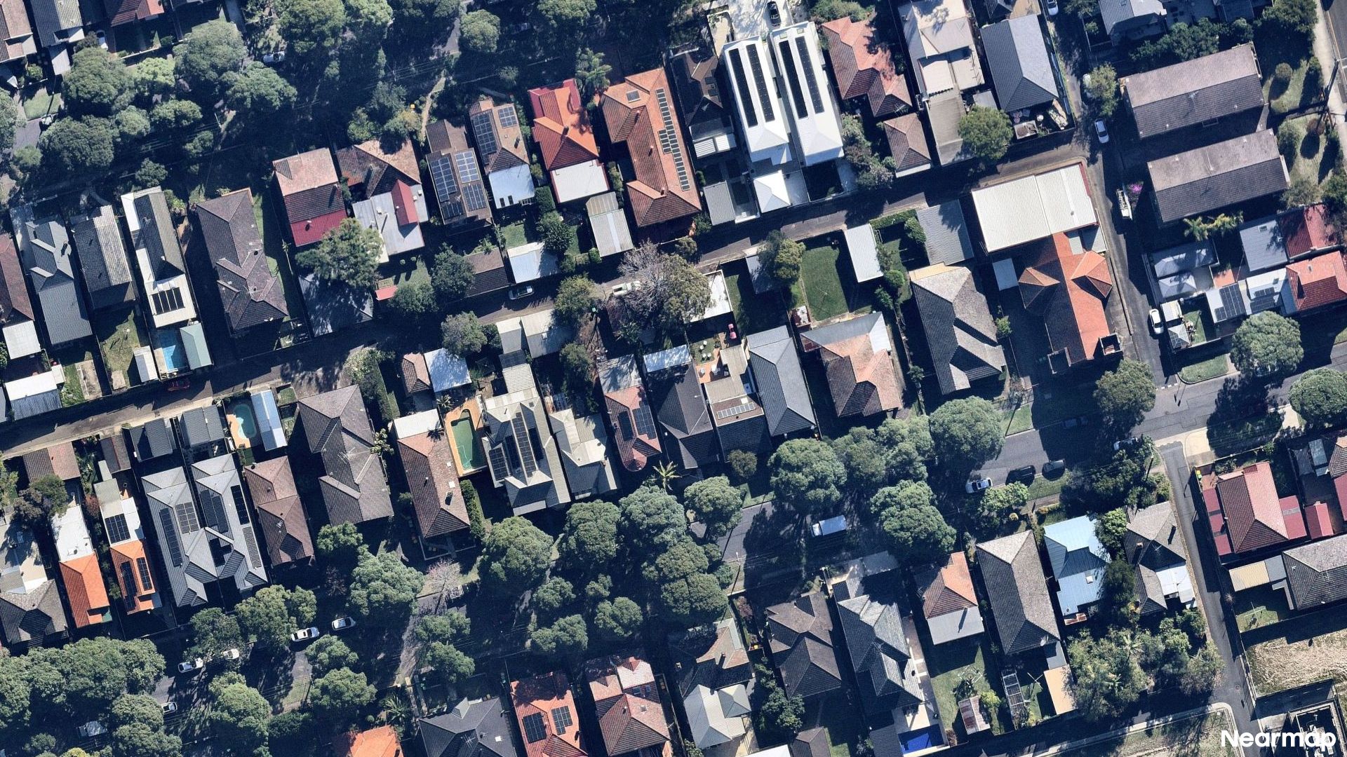 Vertical aerial view
