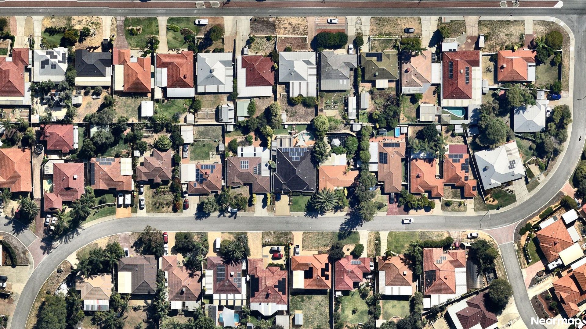 Vertical aerial view