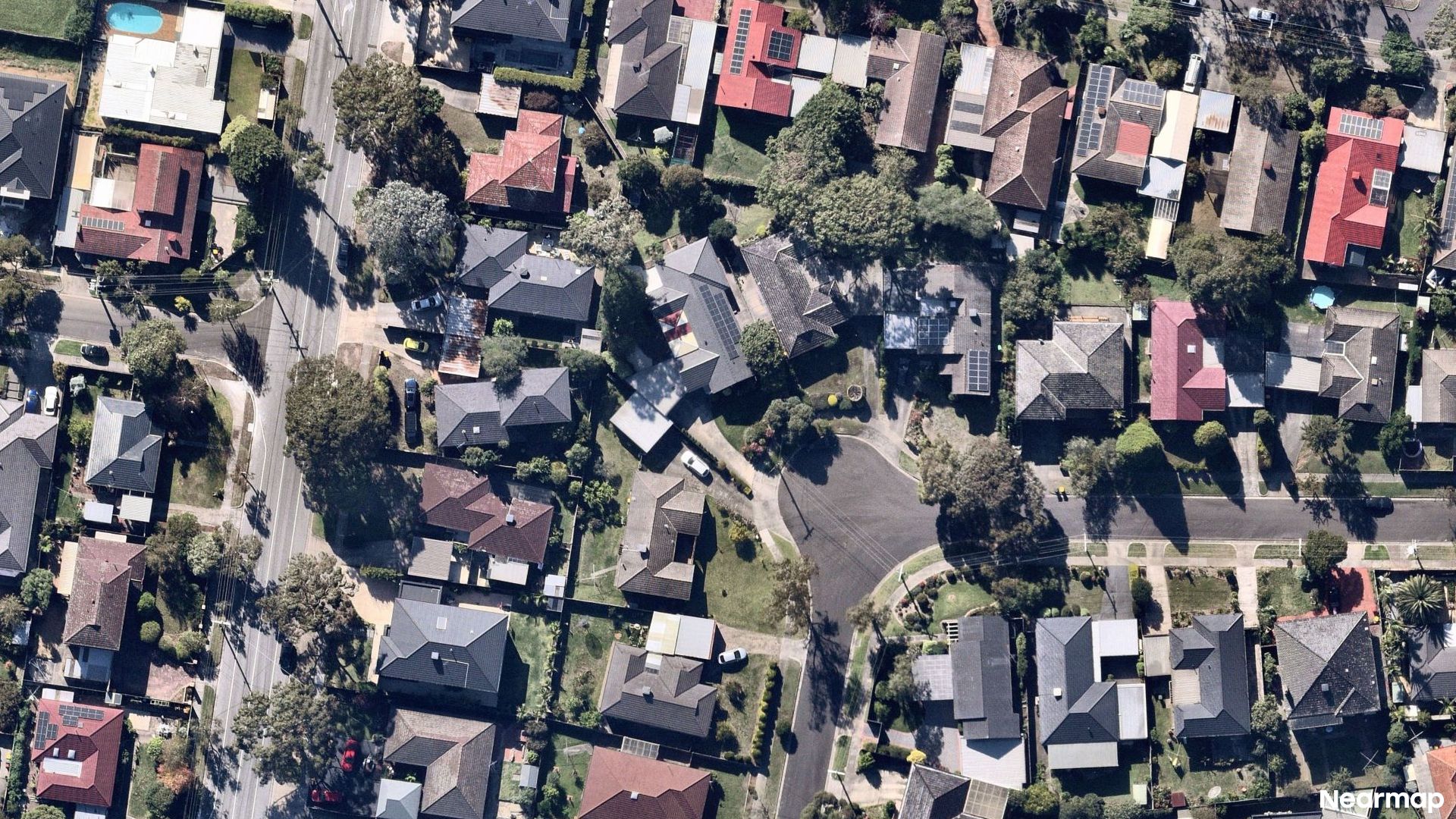 Vertical aerial view