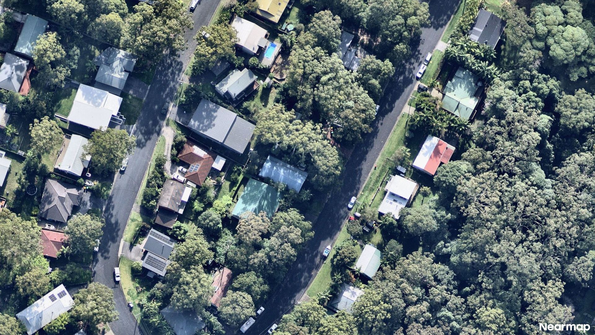 Vertical aerial view