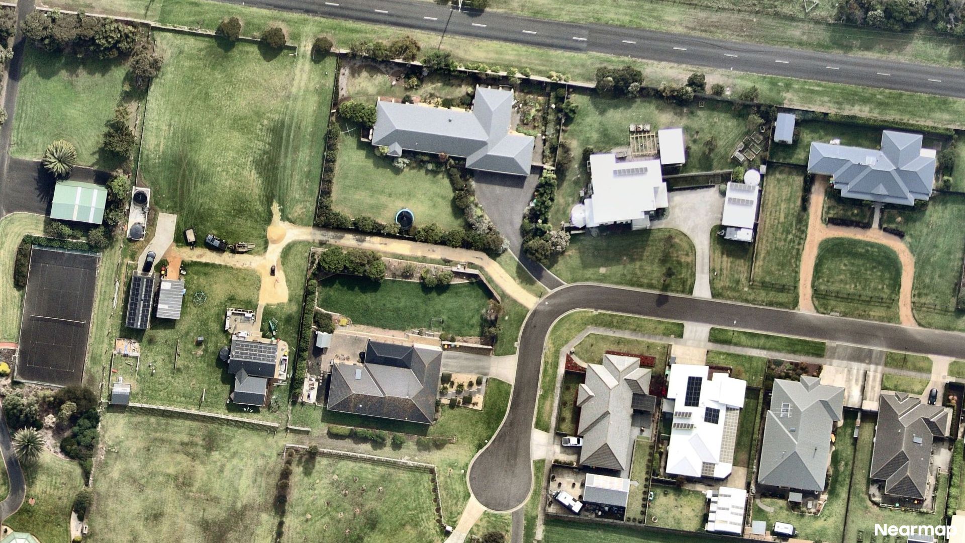 Vertical aerial view