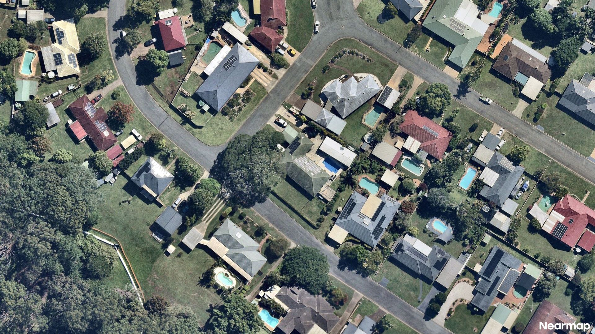 Vertical aerial view