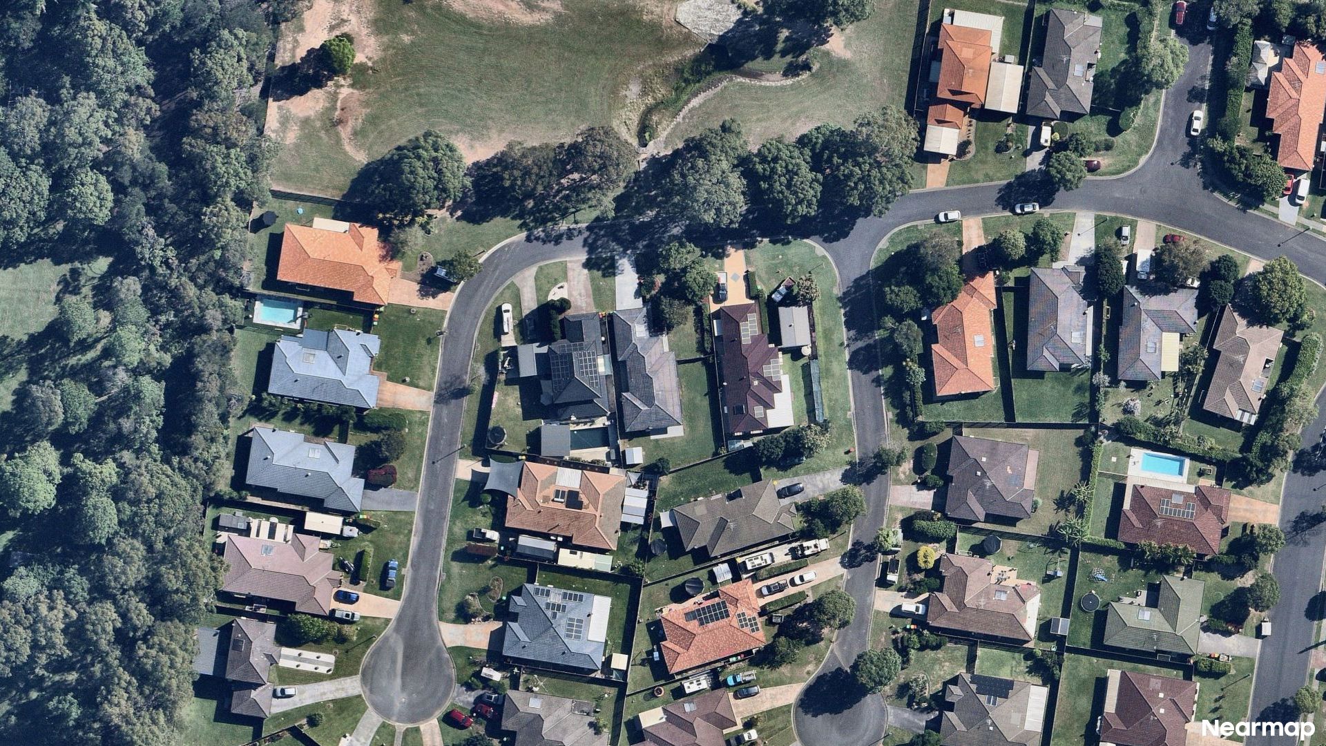 Vertical aerial view